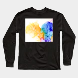 Happy clouds | Alcohol ink artwork Long Sleeve T-Shirt